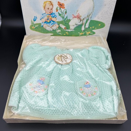 Vestido De Colección Verde Como Nuevo Renzo Raro Petti 3-6 Meses Bloomers Italia En Caja - Imagen 2 de 12