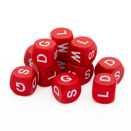 Spieltz Würfel - Buchstabenwürfel aus Holz (16 mm) - Bild 4 von 6