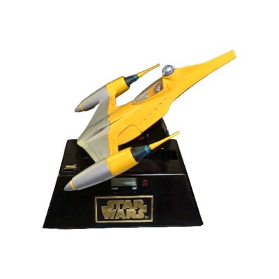STAR WARS Naboo Star Fighter 1999 Lucasfilm Alarm Clock Animatronics