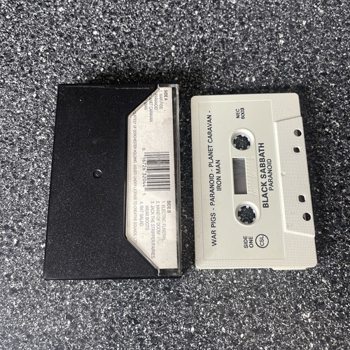 Black Sabbath Paranoid Cassette Tape Nec Record Label - Picture 3 of 3