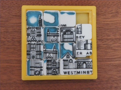 Vintage Fairy Lite Pictorial Mosaic Jigsaw Puzzle Plastic Westminster Abbey - Picture 3 of 5