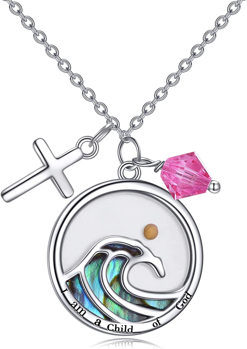 Mustard Seed Faith Necklace, Your Faith Can Move Mountain, Sterling Silver  Cross