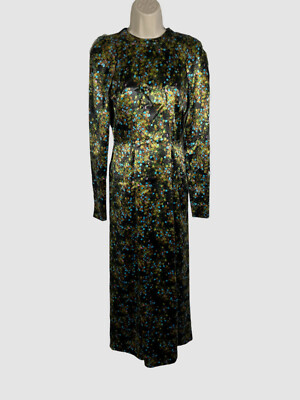 $1590 Victoria Beckham Women's Green Floral Print Cutout Midi Dress Size 6 | eBay $1590 Victoria Beckham Women's Green Floral Print Cutout Midi Dress Size 6 | eBay