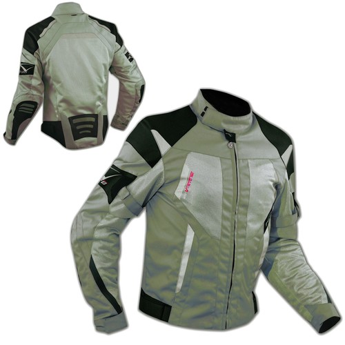 Giacca Moto Tessuto Cordura Mesh Rete Traforata Protezioni CE Omologate  Grigio | eBay