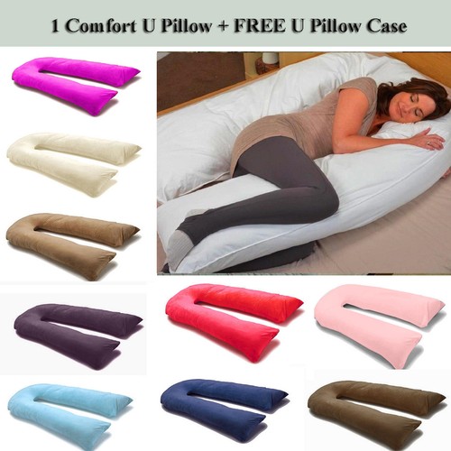 9 Ft / 12 Ft Comfort U Pillow Full Body Maternity Pregnancy Support
