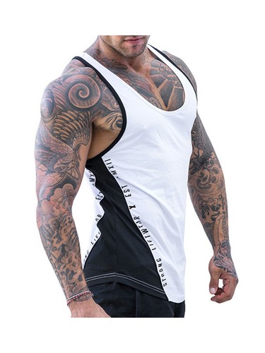 Herren Muskel Tank Tops Gym Tank Top Sport Y-Back Fitness Bodybuilding Shirt - Bild 77 von 78