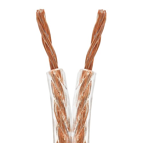 100' Foot 14 Gauge 2-Conductor Car Home Audio Loud Speaker Wire Cable CCA Clear - Picture 3 of 3