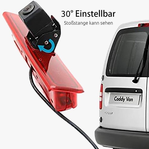 170° Weitwinkel 3.Bremsleuchte HD Rückfahrkamera Für VW Caddy Life Facelift III - Bild 7 von 12