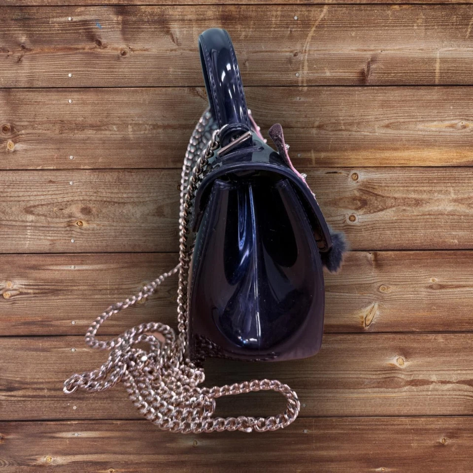 Bolso FURLA Candy Ginger Cat | Cuero PVC Rosa Raro | $789 RARO ¡Edición Limitada! Foto 4 de 4