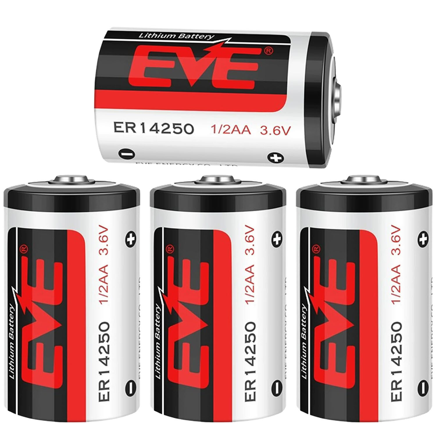 EVE ER14250 1/2AA 3.6V LITHIUM BATTERY ENERGY VERY ENDURE BOBBIN CELL SIZE  NEW