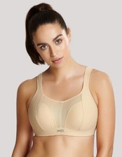 PANACHE 7341 Medium Control Wire-Free Sports Bra 32DDD US Beige Latte 32E UK 