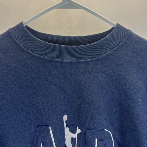 Fruit of the Loom Navy Blue Air Just Do It Crewneck Sweatshirt Unisex Size M - Picture 9 of 18
