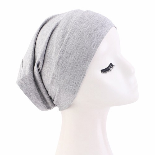 Muslim Women Hijab Under Scarf Inner Cap Bone Bonnet Neck Cover Cap Head Wrap - Picture 47 of 107