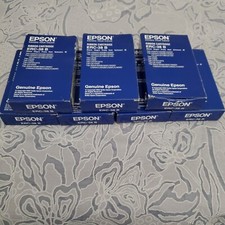 NEW Lot of 7 Genuine Epson ERC-38B Ribbon Cartridges C43S015374 Black Noir Preta