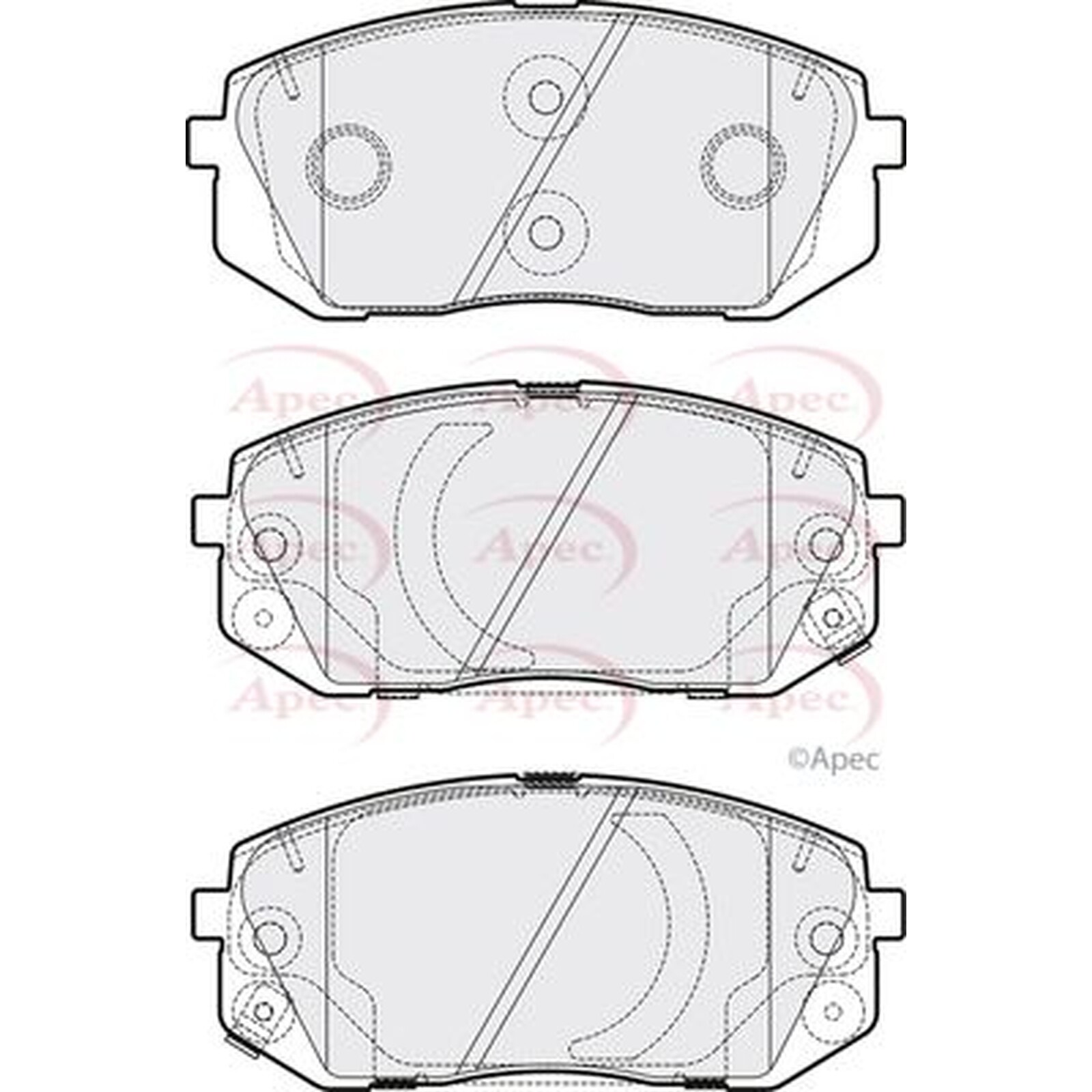 Apec Brake Pads PAD2193 - High Quality Precision Engineered Part