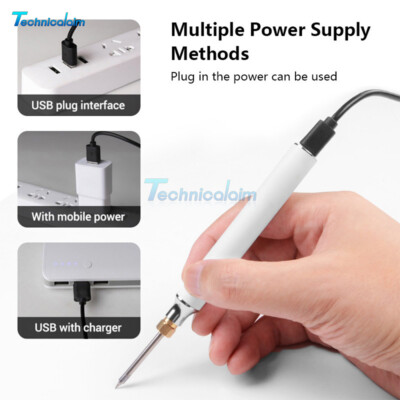 USB Electric Soldering Iron Kits 5V 8W Solder Microelectronics Repair Tools