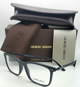 New-GIORGIO-ARMANI-Eyeglasses-AR-7122-5042-54-17-Thin-amp-Light-Matte-Black-Frames