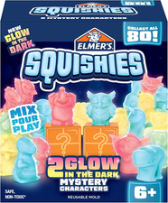 Squishies Kids  DIY Activity Kit, Glow in the Dark Toy Kit, Creates 2 Mystery Ch