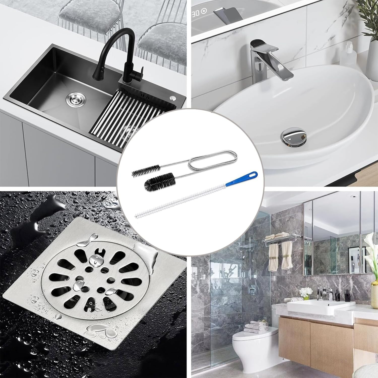 Flexible Extra Long Drain Brush Drain Unblocker Tools61 inch Pipe Cleaner Brus