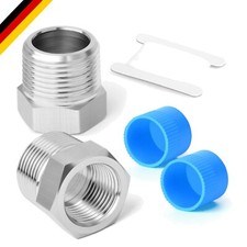 Edelstahl Reduzierstück 3/8" auf 1/2" BSP Rohrverbindung Sechskant