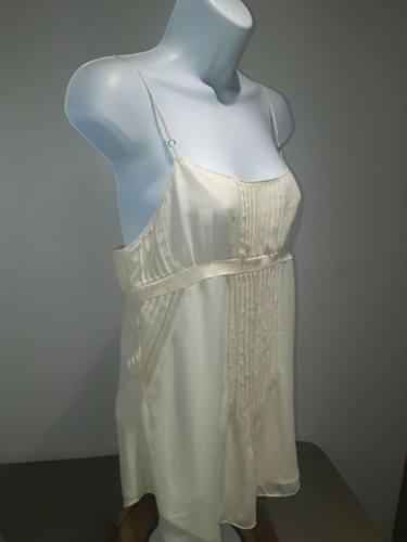 Abercrombie & Fitch Adjustable Strap Cream Silk Cami/Top New With Tags - Picture 5 of 12