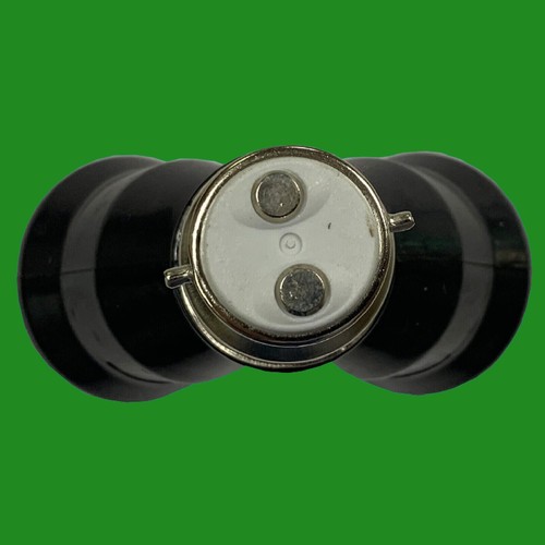 B22-2xE27 nero 2 in 1 lampadina splitter adattatore presa adattatore - Foto 5 di 5
