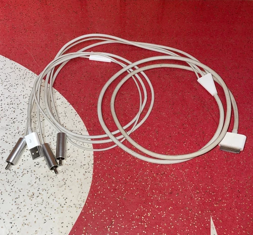 Apple Composite Audio Video AV Cable for iPod iPhone iPad With 30 Pin Connector