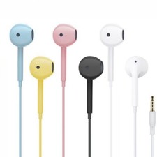 Headphones Wired Earphone White Headphones Earbuds 3.5mm Jack for Android iOS US