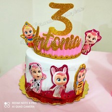 Torta CRY BABIES Scenografica personalizzata Polistirolo Finta Compleanno BABY