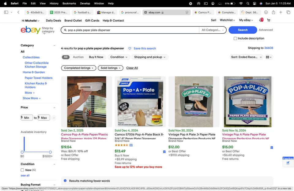 Dispensador de placas de plástico de papel Camco POP A PLATE tiene capacidad para 125 placas blancas Foto 2 de 4