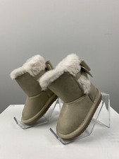 New Children s Place Toddler Girls Shimmer Bow Chalet Boots - Metallic, Size 4