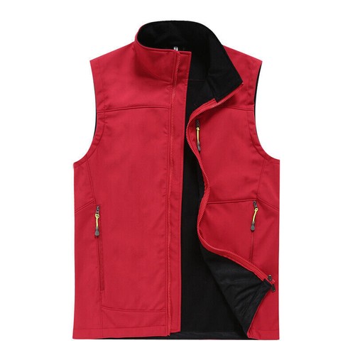 Giacca Senza Maniche Uomo Esterno Foderata Pile Gilet Top Gilet Cappotto Caldo - Foto 27 di 28