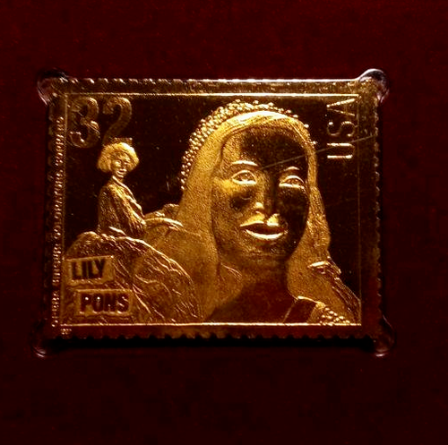 Lily Pons - Opera Singers - 1997 22kt Gold Replica Stamps - SEE BELOW - Picture 4 of 4