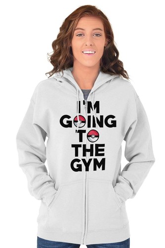 Funny I'm Going To The Gym GO Trainer Joke Sweatshirt Zip Up Hoodie Men Women - Picture 5 of 11