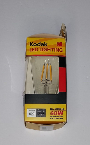 KODAK LED Lighting ST-64 EDISON 60W Dimmable Warm White Vintage Look Bulb NEW - Picture 4 of 5