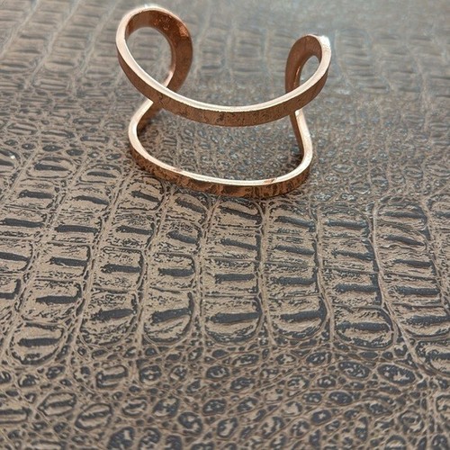 Karine sultan Minimalist Split Cuff rose gold tone Bracelet - Picture 2 of 8