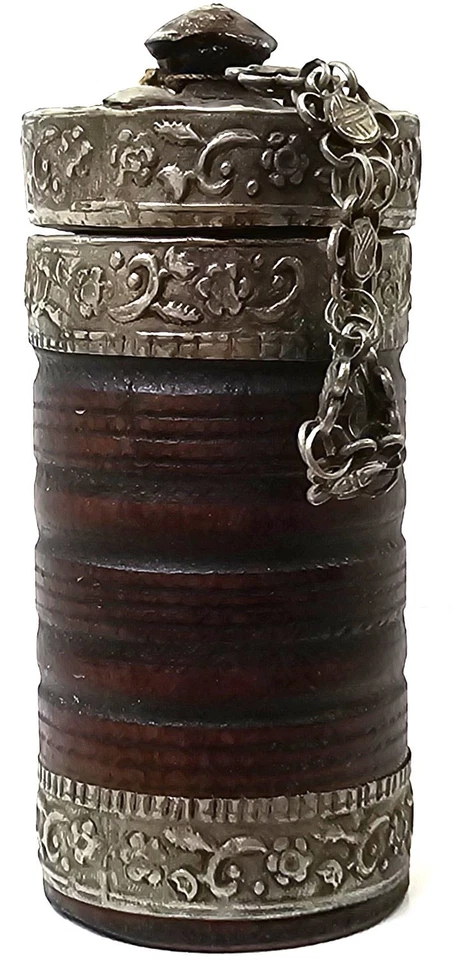 Carrito de especias o té angloindio de palo de rosa de la década de 1890 montajes plateados Foto 4 de 4