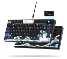 Womier S-K80 75% Keyboard with Color Multimedia Display Mechanical Gaming Key...