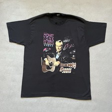 George Jones Shirt Mens XXL Black VTG Tour 1992 Myself To death Honky Tonk Tee