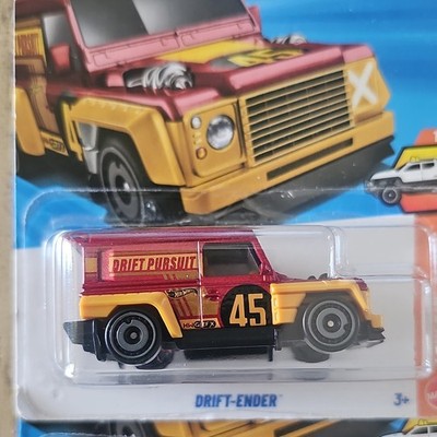 Hot Wheels Drift-Ender Diecast 1:64 Scale Car Red Yellow Black