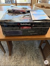 RadioShack 32-2054 40W PA Amplifier Class AB 1-Channel Black EQ RCA