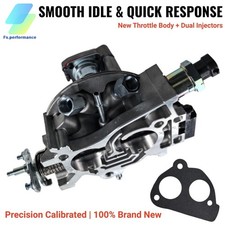 Throttle Body 17093030 W Twin Injectors 5235206 Gasket Kit For Gm Chevy Tbi V8