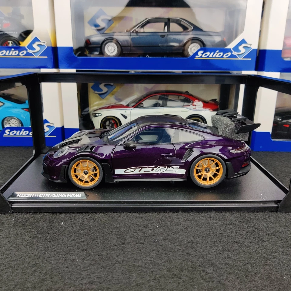 SOLIDO PORSCHE 911 GT3 RS WEISSACH PACKAGE 2024 S1812103 1:18 NEUF BOITE - Photo 2/4