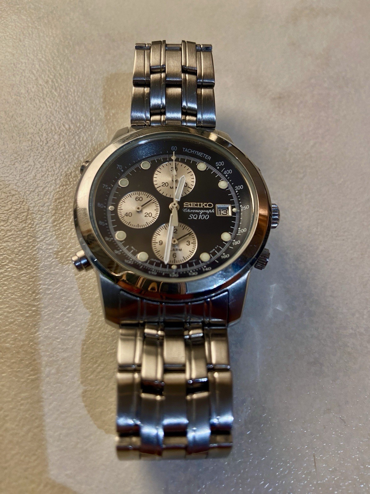 Seiko Chronograph SQ100 Men’s Watch – Tachymeter – Stainless Steel image 10