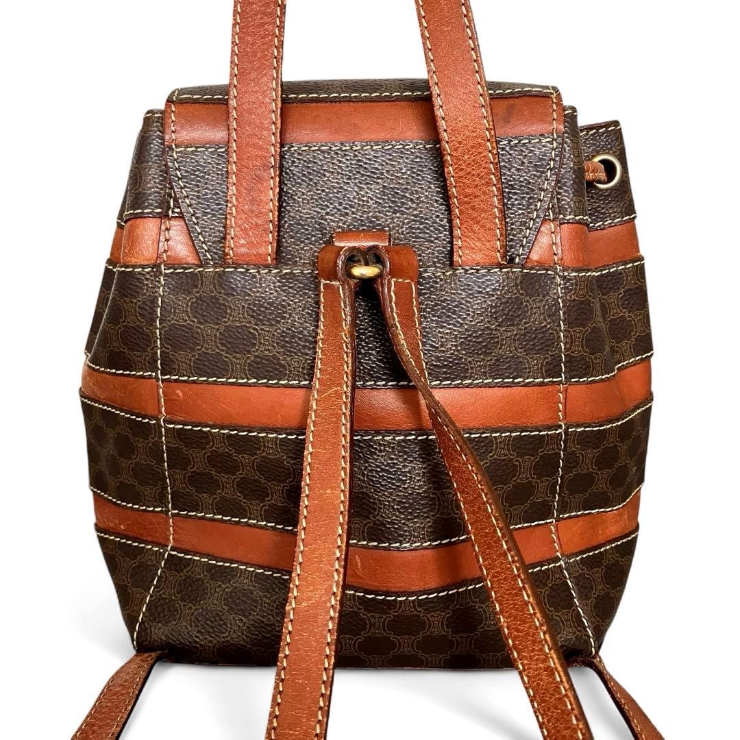 CELINE Mini Backpack Macadam Pattern Leather PVC … - image 2