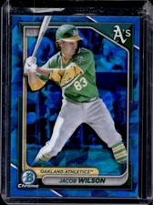 2024 Bowman Chrome Sapphire Jacob Wilson Prospects #BCP-205 Athletics