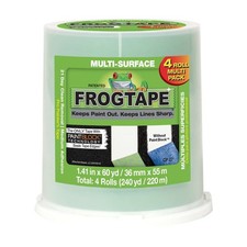 FrogTape Multi-Surface Painters Tape Medium Adhesion : 1.41 in. x 60 yds. Green