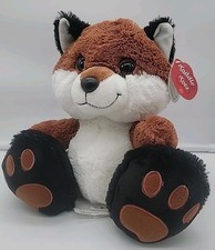 Rare Aurora Taddle Toes Trickster Fox Plush Big Foot Soft Stuffed Animal Toy 10"