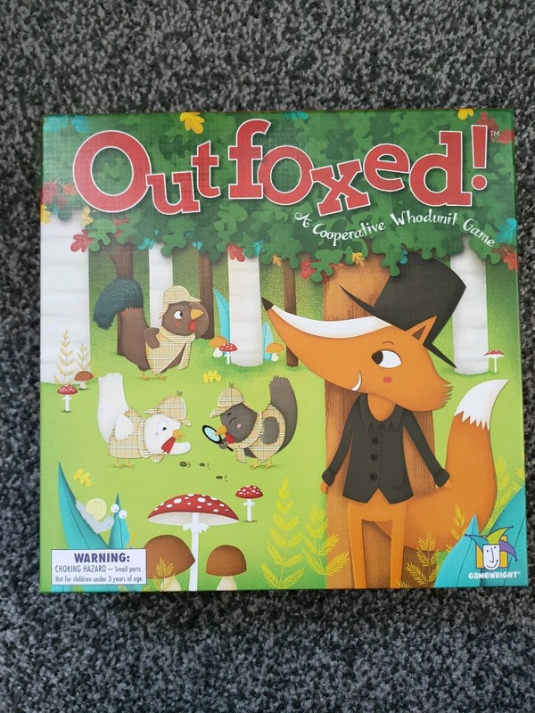 Outfoxed! - A Cooperative Whodunit Board Game - Never Played with! GAMEWRIGHT