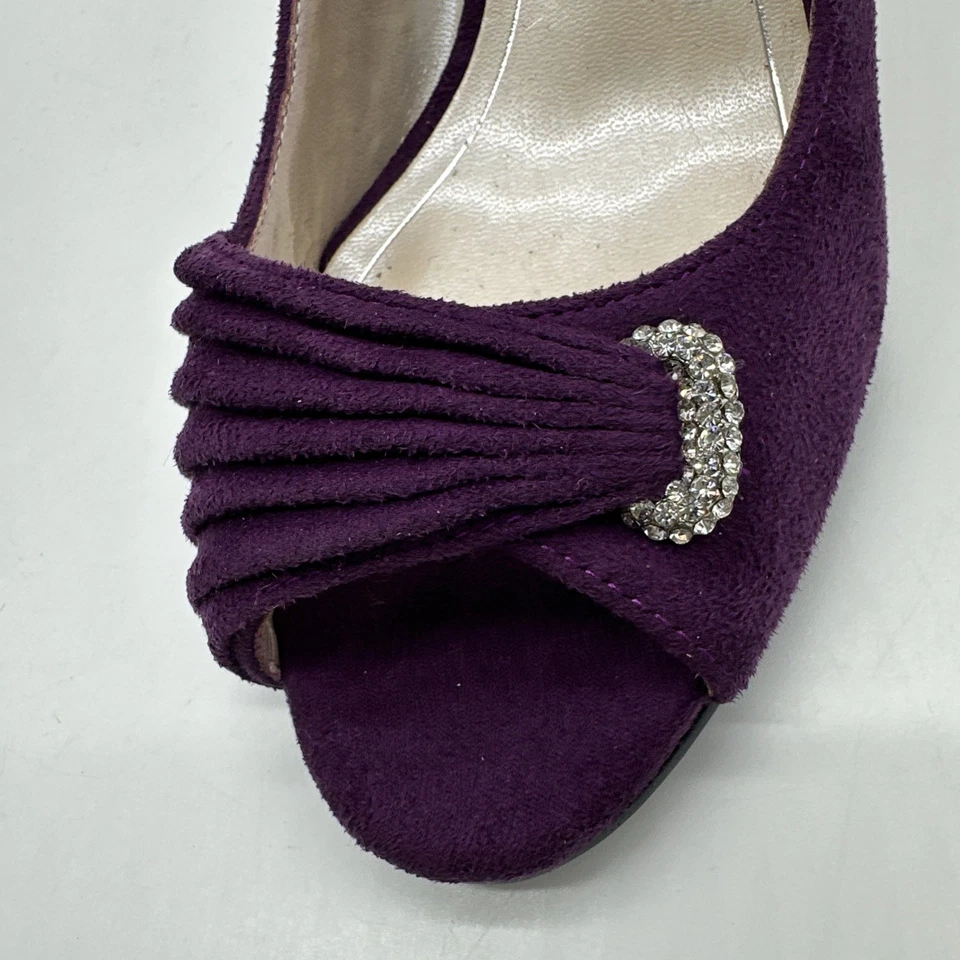 Tacones Caparros para mujer talla 8,5B Lizzie Nightfall crepé punta abierta D'Orsay. #5 Foto 2 de 4